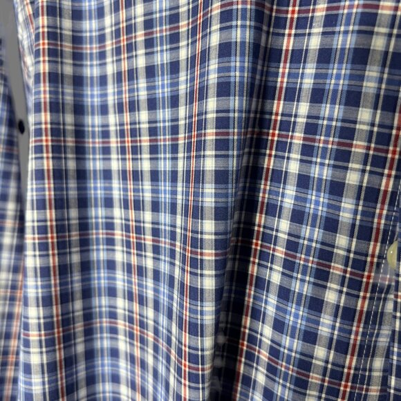 Ralph Lauren Men's Blue Plaid Long-Sleeve Button-Up Shirt XL - Picture 6 of 7